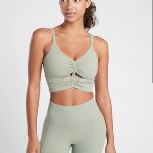 Athleta Black Ruched Bralette